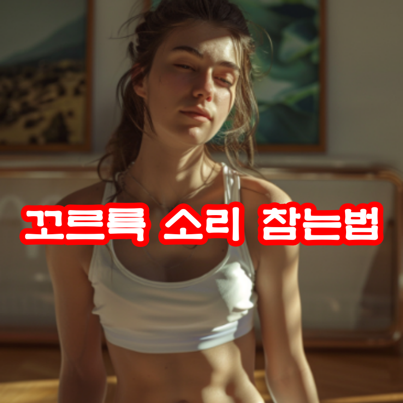 꼬르륵 소리 참는법