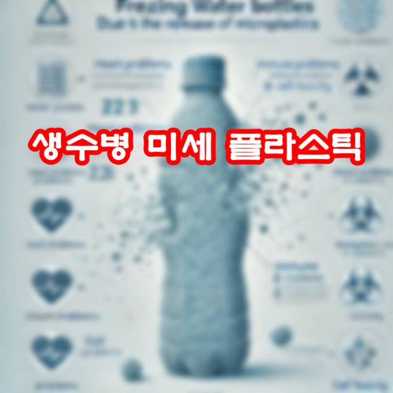 생수병 미세 플라스틱