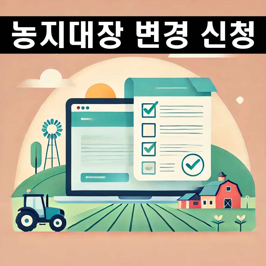 농지대장 변경 신청
