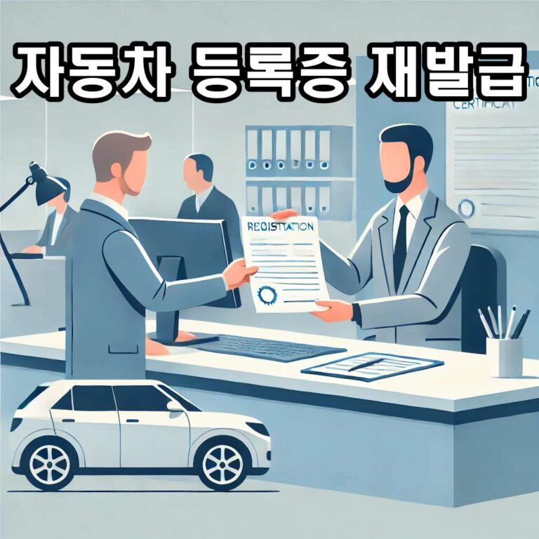 자동차 등록증 재발급