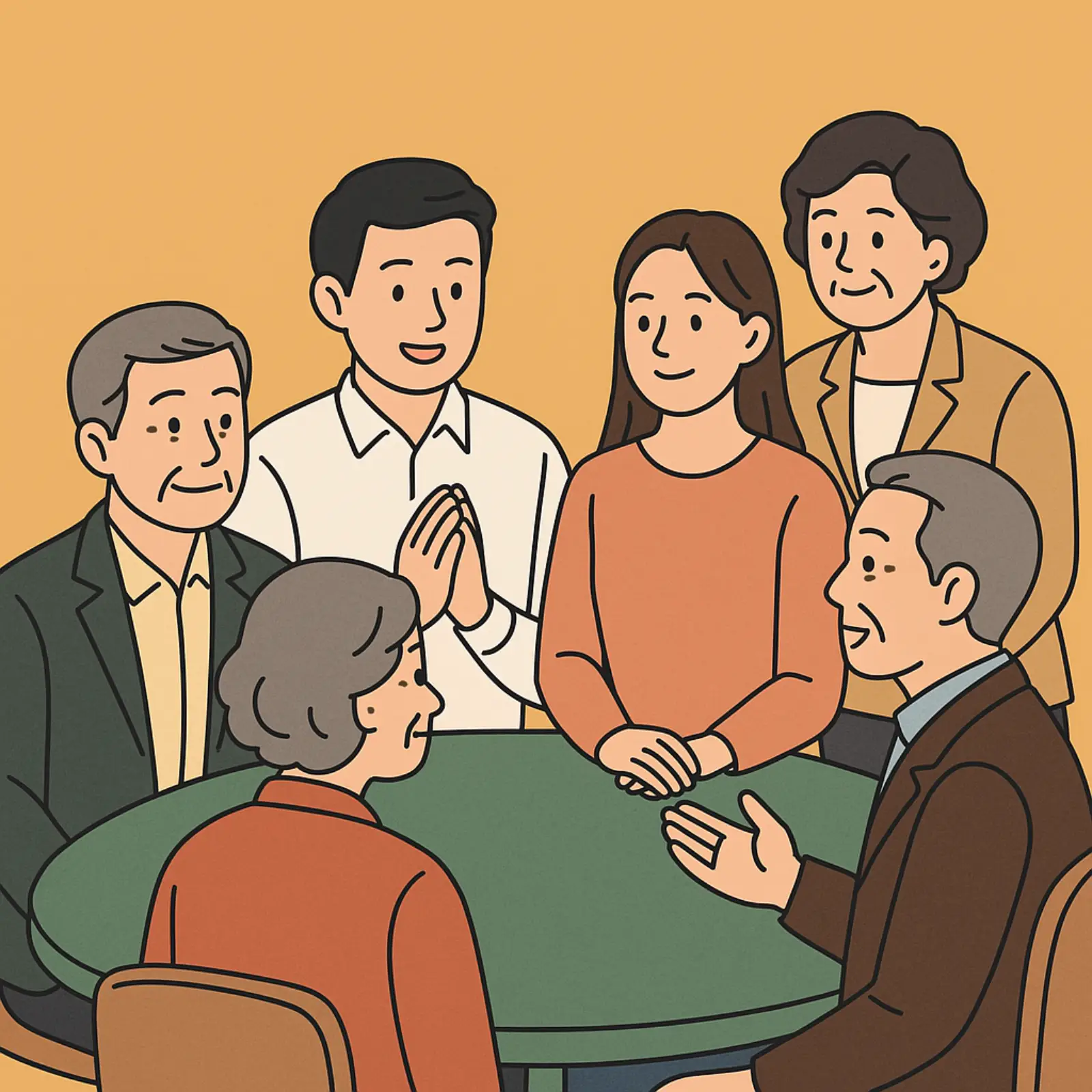 상견례 대화