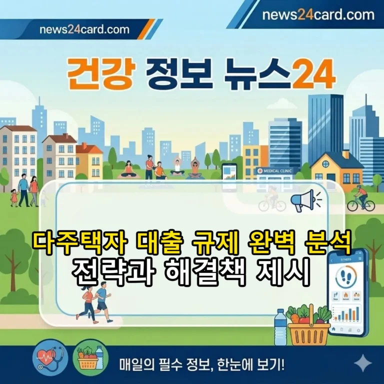 다주택자 대출 규제 및 전략
