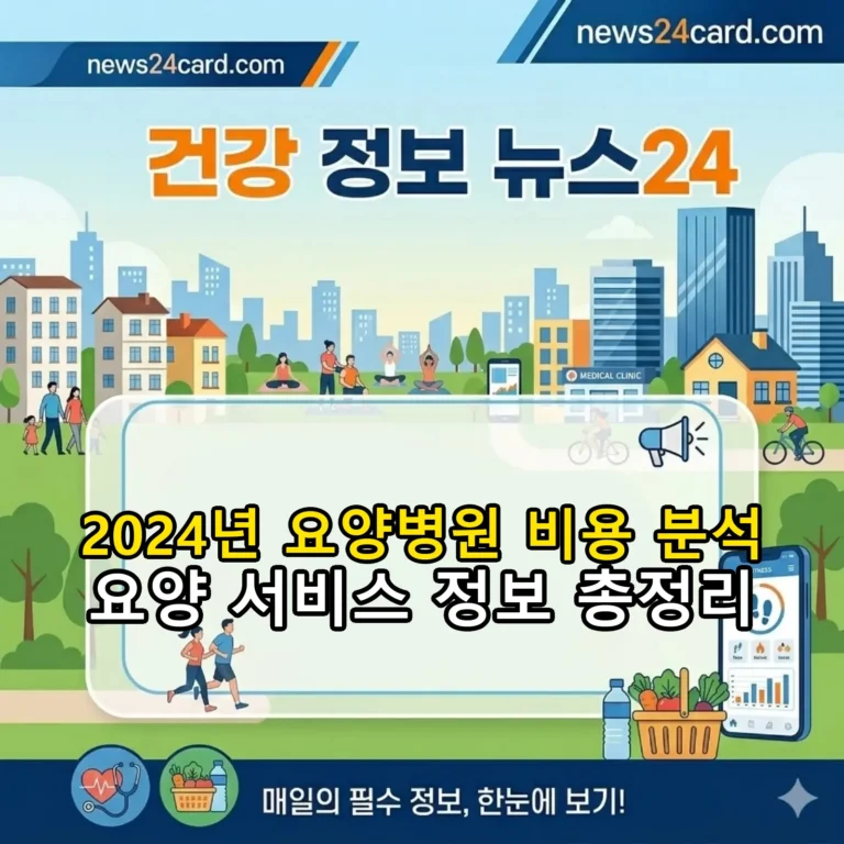 2024년 요양병원 비용 및 선택 가이드