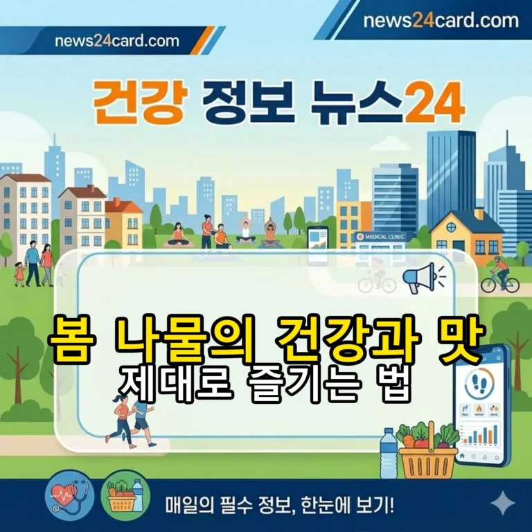 봄 나물의 건강과 맛