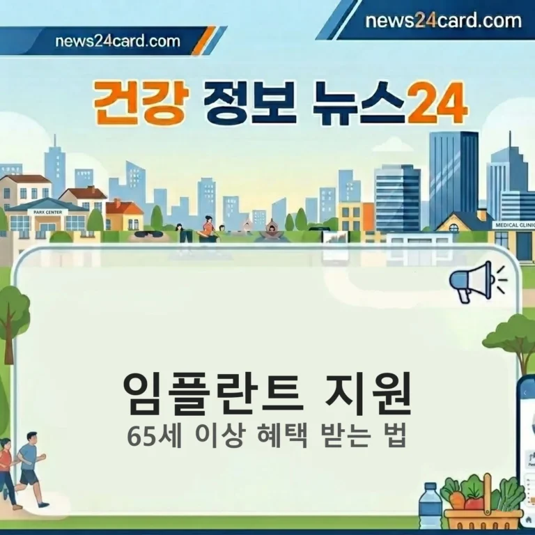 65세이상임플란트정부지원 받는방법