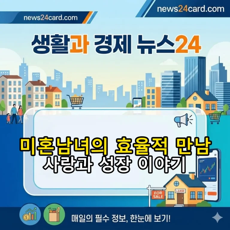 드라마 '미혼남녀의 효율적 만남'의 소개 이미지